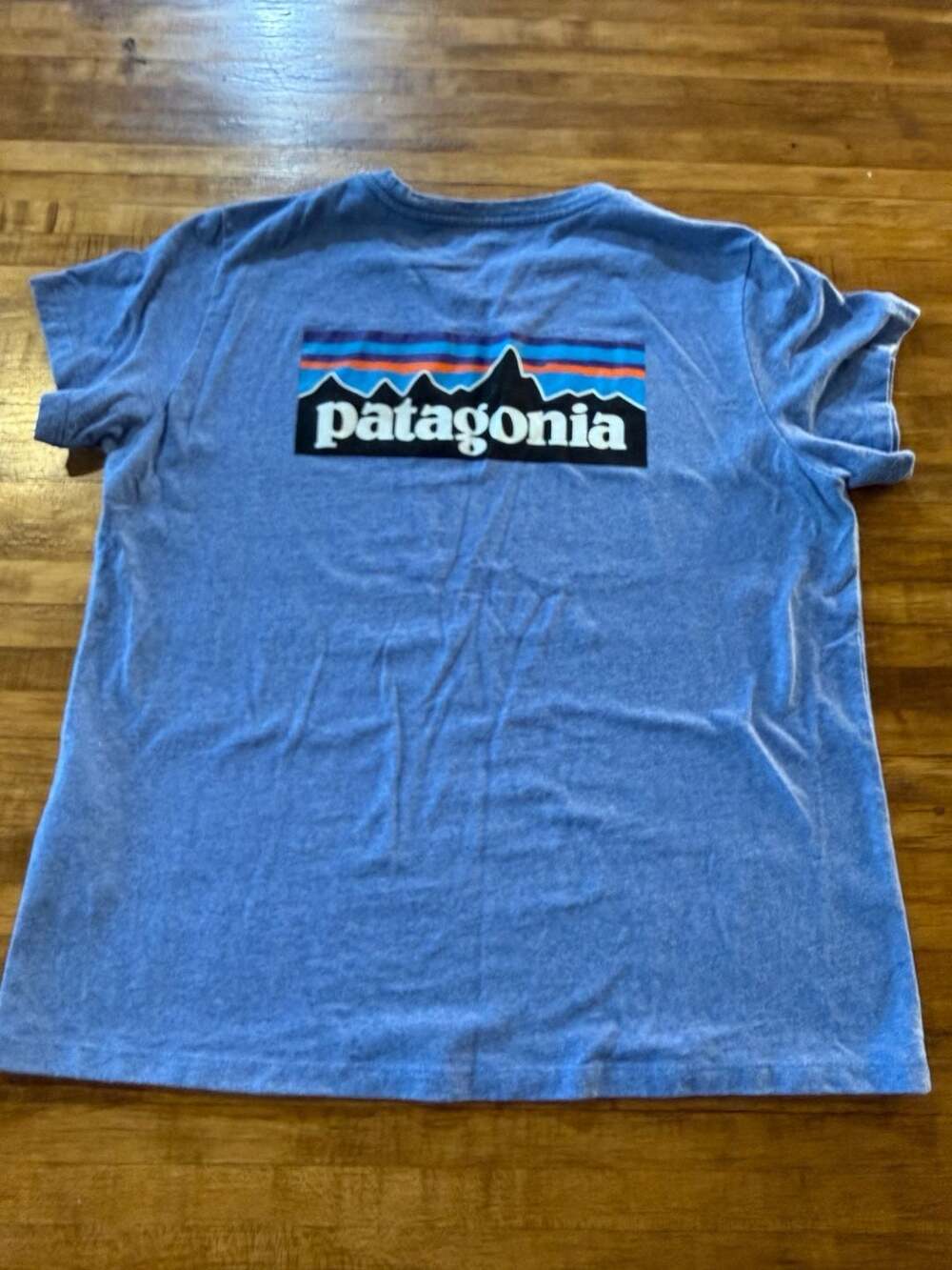 Patagonia P-6 Logo Responsibili-Tee Size L Blue (y)